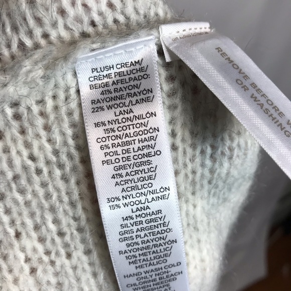 Ann Taylor Loft wool/mohair/rabbit hair sweater Size L - Picture 4 of 4